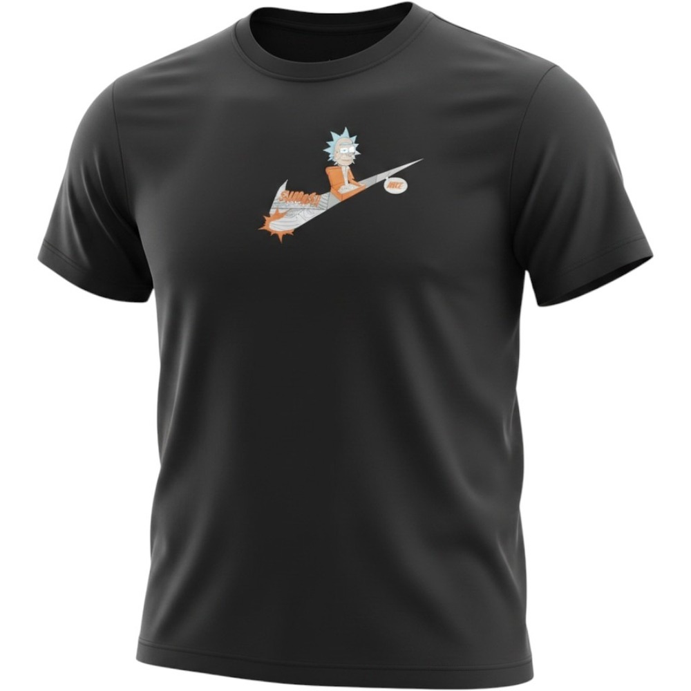 Nike Mens Graphic Tee Black Air Force 1‎ Manga Swoosh Comic Print T-Shirt XXL